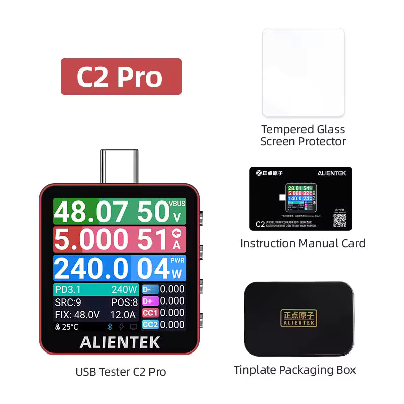 ALIENTEK C2 USB Power & Fast Charging Tester