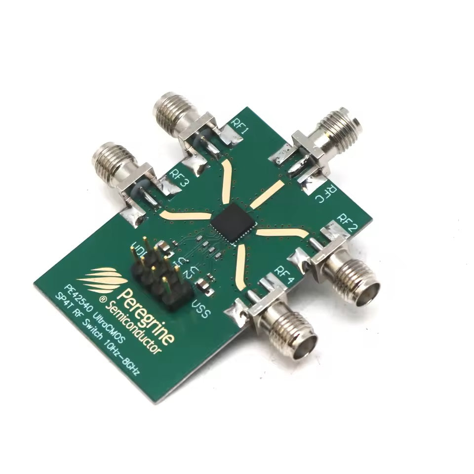 PE42540 SP4T RF Switch Board | 4-Port Signal Routing up to 8 GHz