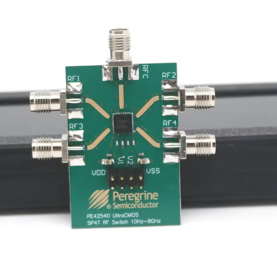 PE42540 SP4T RF Switch Board | 4-Port Signal Routing up to 8 GHz