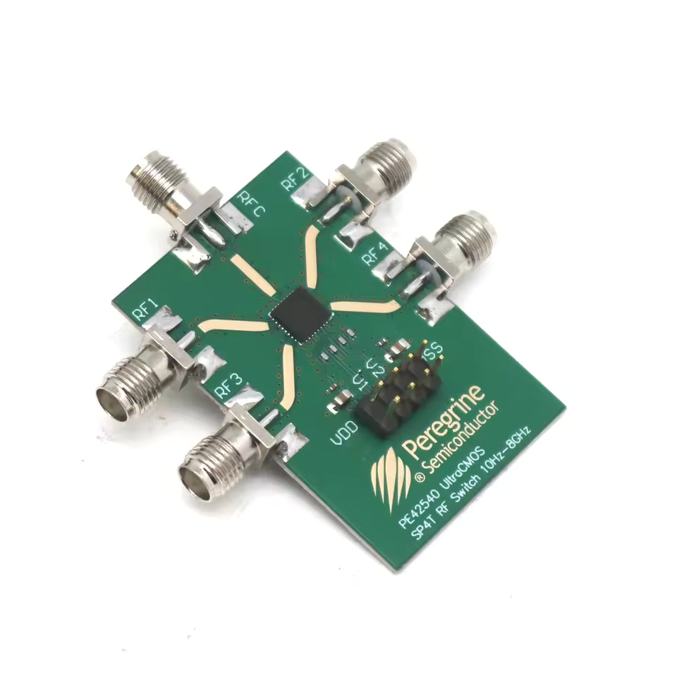 PE42540 SP4T RF Switch Board | 4-Port Signal Routing up to 8 GHz
