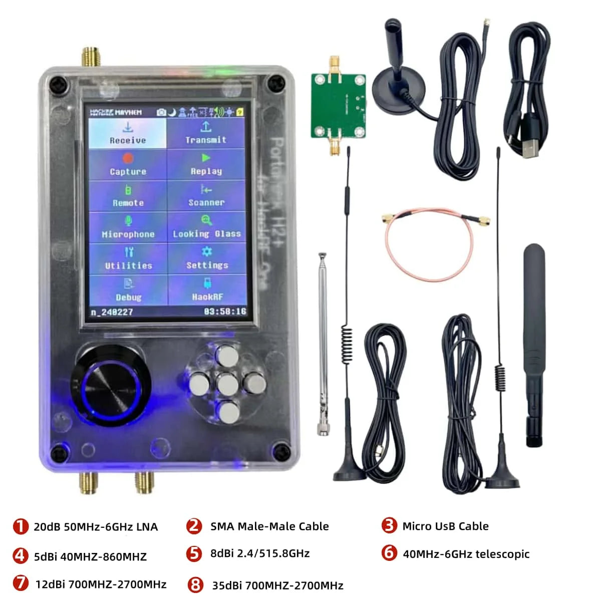 PortaPack H2 + HackRF SDR Radio Kit