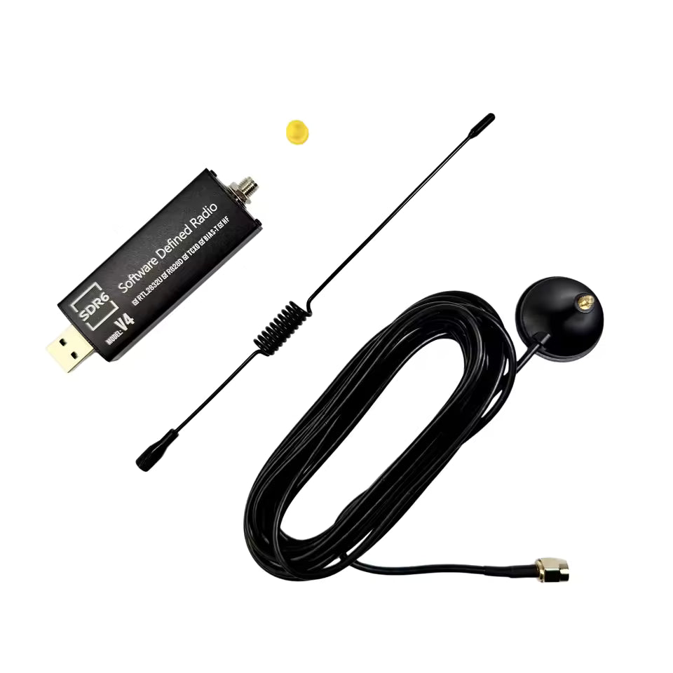 RTL-SDR V4 USB Receiver with Antenna