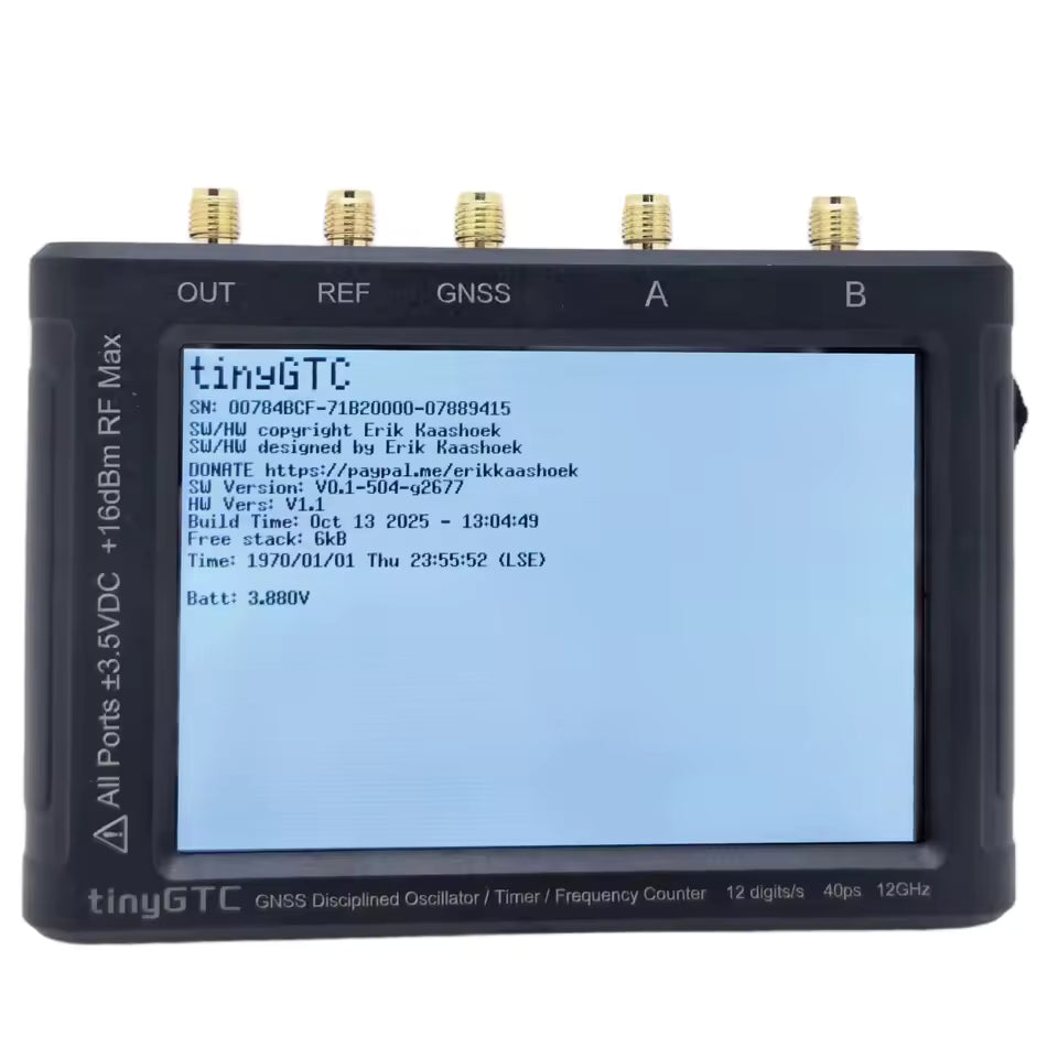 tinyGTC ZC412 12GHz Frequency Counter with GPSDO